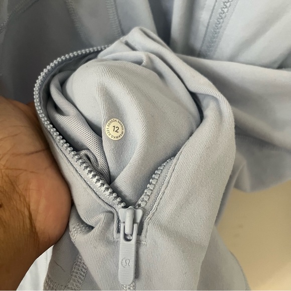 Lululemon athletica W4AWK define jacket light baby blue full zip athletic Sz 12 - Picture 7 of 12